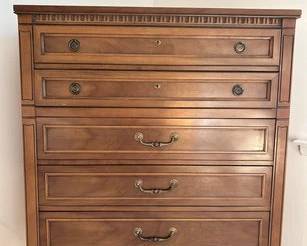 Vintage Five Drawer Tall Chest By Detroit Furniture Distributing Company Inc.
