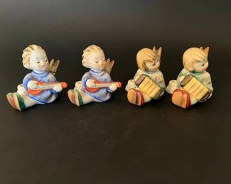 Four Hummel Joyous News Candle Stick Holders
