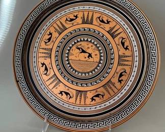 Tin Plate With Grecian Decoration
