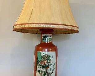 Vintage Chinese Porcelain Vase Mounted As A Lamp
