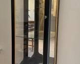 Chinese Style Ebonized Vitrine With Gilt Accents
