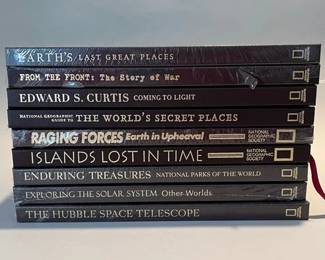 9 National Geographic Photo Books (global And Space)
