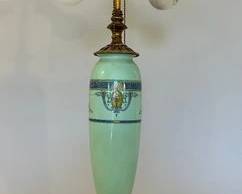 Vintage Ceramic And Brass Aesthetic Style Dual Bulb Table Lamp
