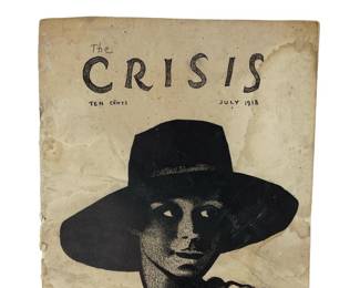 July 1918 issue of The Crisis, the official publication of the NAACP. Founded in 1910 by W.E.B Dubois, The Crisis was the first publication that celebrated the artistic and educational achievements of the black community. "It was the rule of most white papers never to publish a picture of a colored person except as a criminal and the  colored papers published mostly pictures of celebrities who sometimes paid for the honor." -W.E.B. Dubois. 