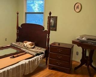 Four poster, full size bed-Beautiful