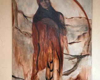 Signed painting on canvas 