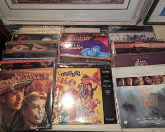 Vintage laser discs 