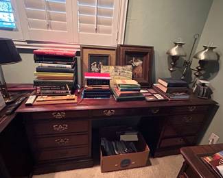 Vintage books and office supplies 