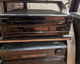 Pioneer elite laser disc player & Onkyo receiver 