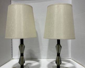 Underwriters Laboratories MCM portable lamp pair 18.5 in tall each