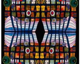 After Friedensreich Hundertwasser Escape of the Indoor Sky 1978 Screenprint in colors on silk
