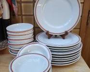 Porcelain D'Auteuil Jacques Lobjoy Bistro France plates and bowls