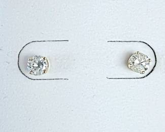 Half carat total weight diamond earrings
SI 1-2 (H-I)