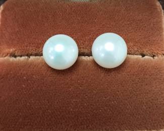 11mm pearl earrings 