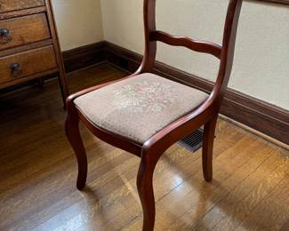 4	$48 	Chair with tapestry	