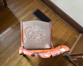 4	$48 	Chair with tapestry	