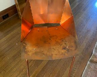 $150 Copper Chair 19x17x19 (seat) 34 (back)