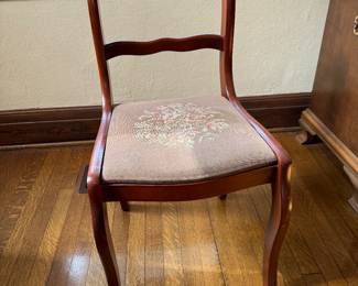4	$48 	Chair with tapestry	
