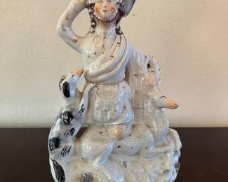 14	$60 	Staffordshire statue some loss as is 14x9	