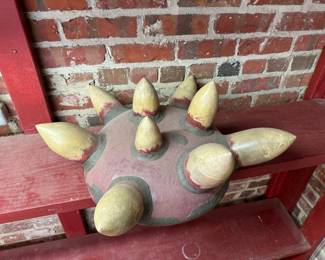 79	$75 	Viking hat pottery 9 spikes 
