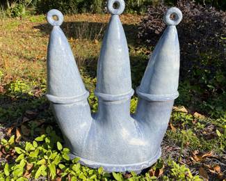 $100 Glazed pottery blue, floating device