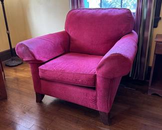 25	$120 	Raspberry color armchair 