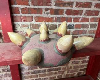 79	$75 	Viking hat pottery 9 spikes 
