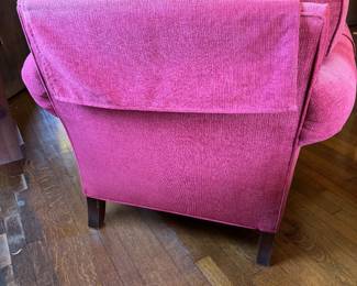 25	$120 	Raspberry color armchair 
