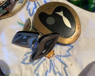 Loads of Modernist Sterling silver jewelry