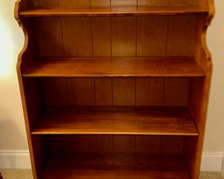 Ethan Allen Heirloom bookcase.  One of two available.  Both bookcases are in the first picture.