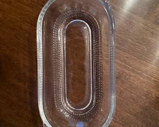 Duncan & Miller Teardrop relish pickle dish.