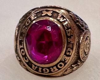 1960's West Georgia College ring.