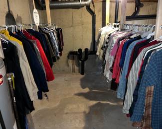 tons of clothes