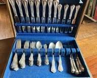 ANTIQUE FRANK WHITING STERLING SILVER FLATWARE SET