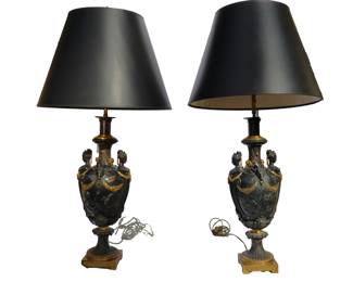 BRONZE ANTIQUE FABULOUS LAMPS