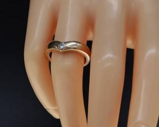 CARTIER GOLD AND DIAMOND RING