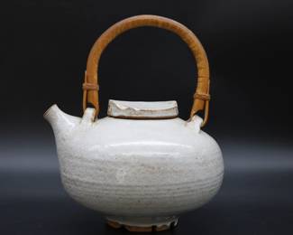 VINTAGE POTTERY TEAPOT