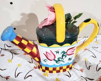 painted Watering can 