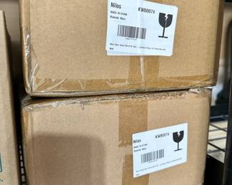 Glass votives (used as wedding decor)