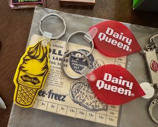 Vintage Dairy Queen keychains 