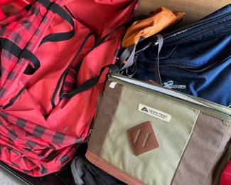 Bags, coolers, luggage