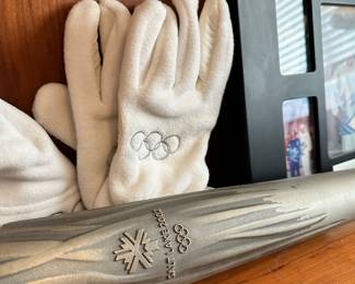 Salt Lake 2002 Olympic Relay Torch and Outfit worn during ceremony