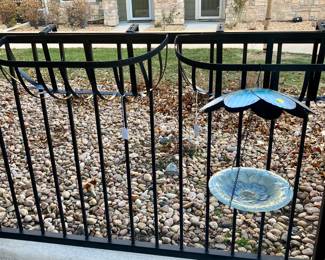 Hanging Rail Floral Baskets