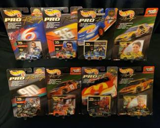 Set Of 8 NASCAR Pro Racing Series Hot Wheels 