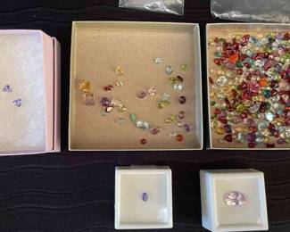 Kunzite, Tanzanite Assorted Mixed Facets