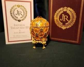 Vtge Joan Rivers Coronation Faberge Egg