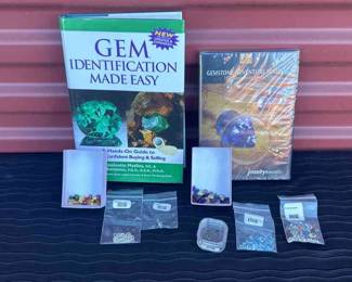 Unique Collection Of Colorful Gemstones And Literature 