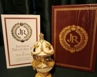 Vtge Joan Rivers Carousel Faberge Egg
