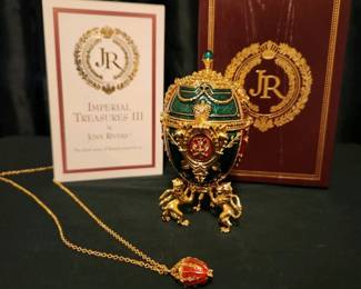 Vtge Joan Rivers Angel Faberge Egg