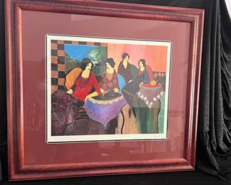 Tarkay Signed Tea Party